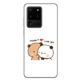 Husa compatibila cu Samsung Galaxy S20 Ultra Silicon Gel Tpu Model Bubu Dudu Muaah Love You