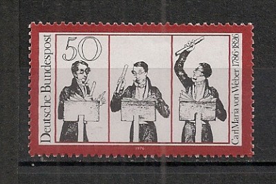 Germania.1976 150 ani moarte C.M. von Weber-compozitor MG.384 foto