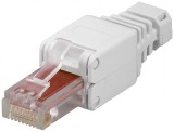 Conector de ansamblat RJ45 cat. 6 UTP pentru fir solid AWG 22 - 26, Goobay 44738