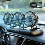 Cumpara ieftin Ventilator Auto Triplu USB 5V cu 3 Trepte de Viteză și Rotire 360&deg;