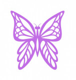Cumpara ieftin Sticker decorativ Fluture, Roz, 60 cm, 1156ST-9, Oem