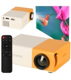 Mini proiector portabil pentru copii LED TFT LCD 1920x1080 24 60&quot; ​​USB HDMI 12V portocaliu alb