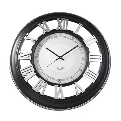 Ceas de perete ZX-6706 GOLD, 76 cm, cu cifre romane foto