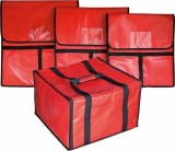 Geanta Termoizolanta Pizza 6 x 45cm, 51x48x34cm, Rosu - Transport Pizza Profesional Was