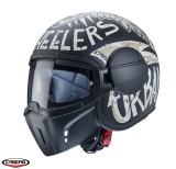 Cumpara ieftin Casca pentru scuter - motocicleta Caberg model Ghost Nuke D5 negru/gri mat &ndash; fibra de sticla S (55/56cm)