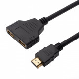 Cablu adaptor HDMI la 2x HDMI aurit spitter, Generic