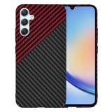 Cumpara ieftin Husa pentru Samsung Galaxy A34 5G, Techsuit Carbonite FiberShell, Red Vortex