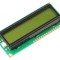 Afișaj LCD alfanumeric STN 16x1 galben-verde LED