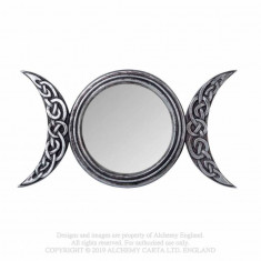 Oglindă de perete/birou Luna tripla 22.5 cm