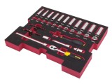 Set chei tubulară 6-puncte Stanley Fatmax 48 piese 1/4