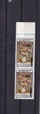 ROMANIA 2001 LP 1568 BALCANFILA 91 SUPRATIPAR COLOANA PERECHE MNH