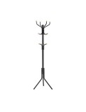 Cumpara ieftin Cuier tip pom, Songmics, Metal, Negru, 182 cm