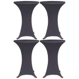Cumpara ieftin Husa de masa elastica, 4 buc., antracit, 60 cm