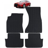 Set Premium de Covorase din Cauciuc Negru pentru Audi A4 B8 Sedan Avant 8K 07-15 Performance AutoTuning