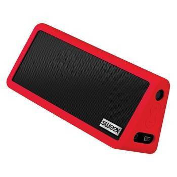 Boxa portabila cu Bluetooth si difuzor stereo Rock Star rosie Sweex foto