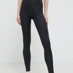 Reebok leggins de antrenament GS1956 femei, culoarea negru, neted