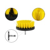 Set 3 Perii de Curatare Zenino - Cu Adapor Pentru Bormasina, Universale, Utilizare Multipla, Negru/Galben
