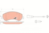 TRW GDB1724 COTEC set placute frana,frana disc