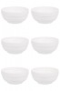 Set boluri, 6 piese, 1.2 l, Portelan, Alb