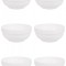 Set boluri, 6 piese, 1.2 l, Portelan, Alb
