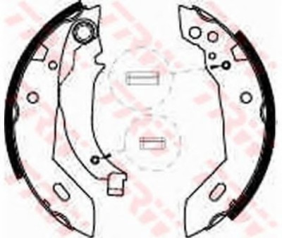 Set saboti frana PEUGEOT 306 Hatchback (7A, 7C, N3, N5) (1993 - 2003) TRW GS6228 foto