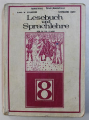 LESEBUCH UND SPRACHLEHRE - HANS W SCHNEIDER (MANUAL DE GERMANA, CLASA 8-A) foto