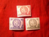 Serie Australia - Personalitati Th. Mitchell , 3 val. sarniera, Nestampilat