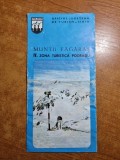 Pliant turistic - muntii fagaras - zona turistica podragu - din anii &#039;80