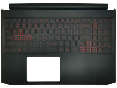 Carcasa superioara cu tastatura palmrest Laptop, Acer, Nitro 5 AN515-57, 6B.QB9N2.001, ET3AU000100QSD1, PK1331Z2A00, NKI15170V5, cu iluminare, layout foto