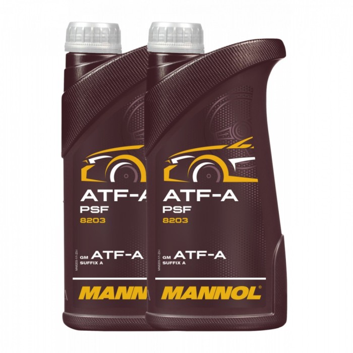 Pachet 2 litri Ulei Mineral MANNOL ATF-A PSF - Universal, pentru Servo si Transmisii Automate (GM Specificatie)