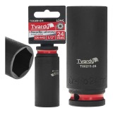 Cheie tubulara de impact lunga in 6 puncte 1 / 2&quot;, 24 mm, Cr-Mo, Tvardy T00211-24