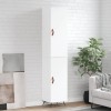 Gossi dulap inalt, alb, 34,5x34x180 cm, lemn prelucrat