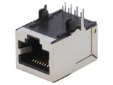 Soclu RJ45 Cat5e Ecranat 8p8c THT Unghi