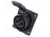 Conector alimentare AC, IEC 60309, IP44, 16A, 415V AC, 4 pini, AMPHENOL - 2CMA100544R1000