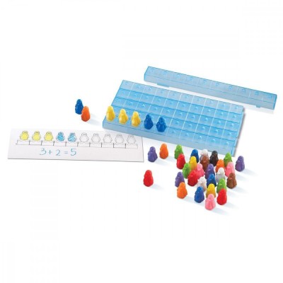 Set de matematica - pinguinii pe gheata foto