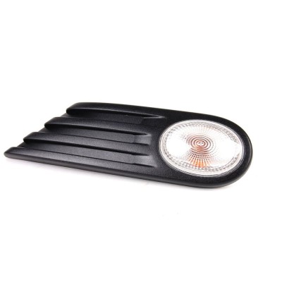 Lampa semnalizare laterala MINI ONE/COOPER/Clubman/ Clubvan/Coupe/Roadster/CabRio, 07.2007-2015, partea Stanga, alba, cu soclu bec, cu rama, OEM/OES foto