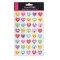 Set Autocolante, Model Inimi Cu Față Z&acirc;mbitoare, Multicolor, 40 Bucăți