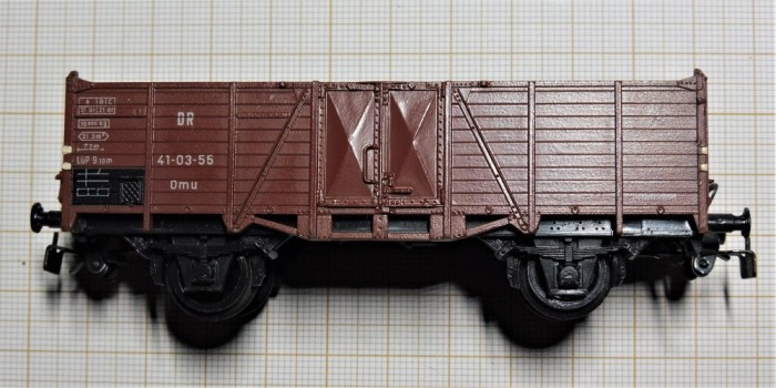 Vagon marfa trenulet electric scara H0 - 16.5 mm PIKO - in cutia originala.