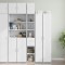 Gossi dulap depozitare slim alb 30x42,5x225 cm lemn prelucrat