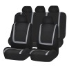 Set huse scaun auto ieftine, Universale 9 piese, model GREY LINE &ndash; GRI