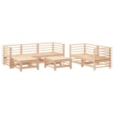 Cumpara ieftin Set mobilier de gradina, 7 piese, lemn masiv de pin