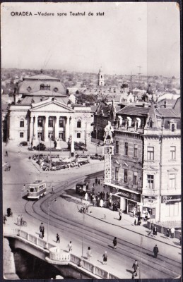 AMS - ILUSTRATA 960 ORADEA - VEDERE SPRE TEATRUL DE STAT, CIRCULATA foto