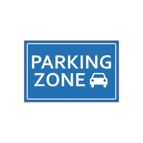 Abtibild &quot;PARKING ZONE&quot; Cod: TAG 028 / T2 Automotive TrustedCars