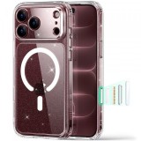 Husa MagSafe pentru Apple iPhone 18 Pro, ESR, Classic Hybrid Shimmer, Transparenta