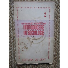 Armand Cuvillier - Introducere in sociologie, 1946
