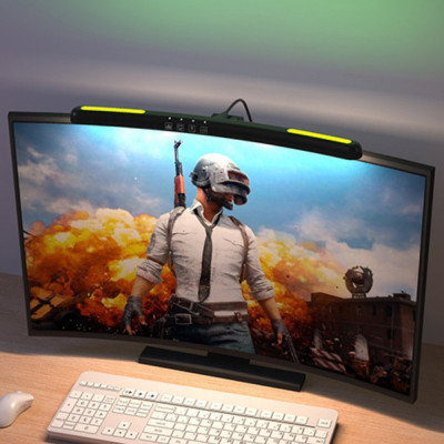 Lampa LED pentru monitor curbat, lumina RGB Gaming Backlight, VisionHub&amp;reg;, protectie a ochilor, Reglabila cu 7 culori, Reglare temperatura lumina 3000k foto