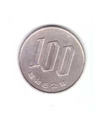 Moneda Japonia 100 yen 1987 (62), stare foarte buna, curata