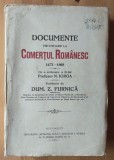 Dum. Z. Furnică (autograf) - Documente privitoare la comerțul rom&acirc;nesc 1473 1868