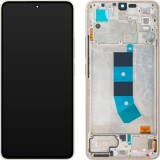 Display cu Touchscreen Xiaomi Redmi Note 13 4G, cu Rama, Auriu (Prism Gold), Service Pack 56000200N700