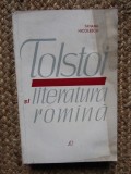 Tatiana Nicolescu - Tolstoi si literatura romana